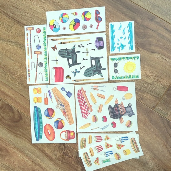 Creative Memories "Summer Fun" Collection of Stickers - Picture 4 of 5
